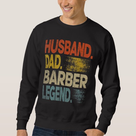 Mannen man vader barber legende vader d trui (Voorkant)