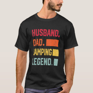 Mannen man vader camping legende camper fa t-shirt