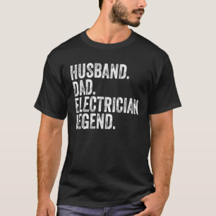 Mannen man vader elektricien legende grappige vade t-shirt