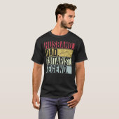 Mannen man vader gitarist legende vaders t-shirt (Voorkant volledig)