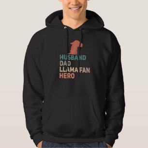 Mannen man vader lama fan hero voor uw lama huis hoodie