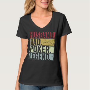Mannen  man vader poker legende voor de dood t-shirt
