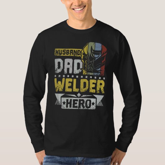 Mannen man vader Welder Hero T-shirt (Voorkant)