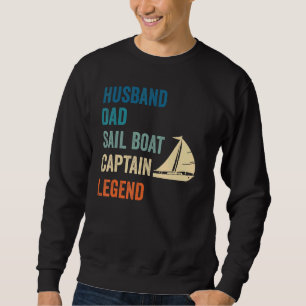 Mannen man vader zeilboot kapitein legende zeilen trui