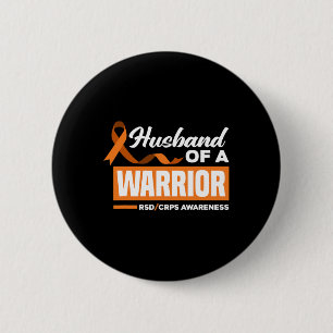 Mannen man van een Warrior Support supporter RSD C Ronde Button 5,7 Cm