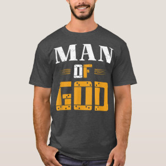 Mannen Man van God Dag Christelijk T-shirt