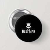 Mannen man vrijgezellenfeest bruiloft mannen grapp ronde button 5,7 cm (Voorkant /achterkant)