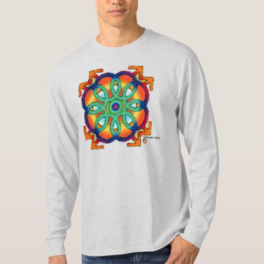 MANNEN MANDALA T-SHIRT (Voorkant)