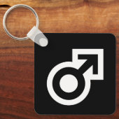 Mannen Mannelijk geslachtspijl symbool openbaar Sleutelhanger (Voorkant)