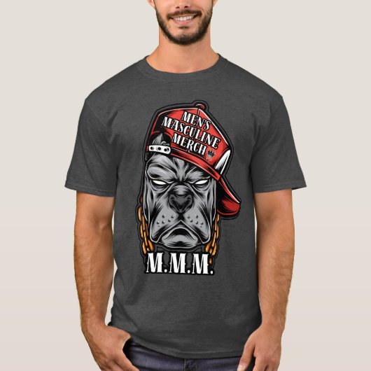 Mannen mannelijke merch als vertegenwoordiger van  t-shirt (Voorkant)
