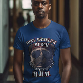 Mannen mannelijke merch als vertegenwoordiger van  t-shirt
