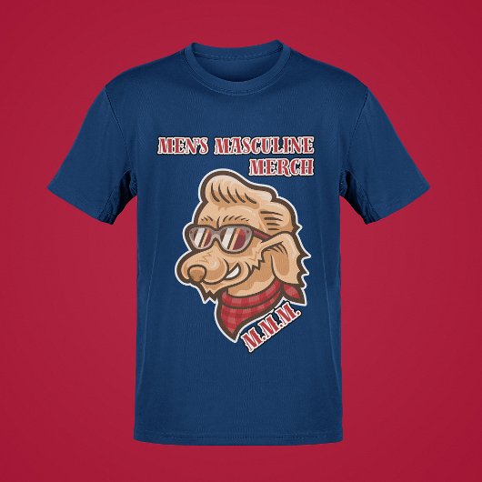 Mannen mannelijke merch als vertegenwoordiger van  t-shirt