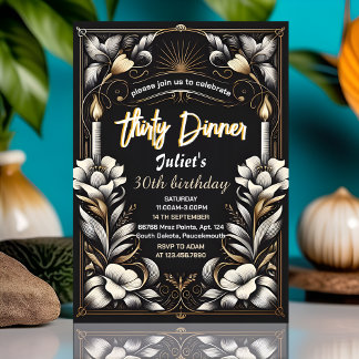Mannen Mannelijke volwassen diner elegant 30e verj Kaart
