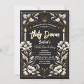 Mannen Mannelijke volwassen diner elegant 30e verj Kaart (Voorkant)