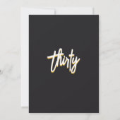 Mannen Mannelijke volwassen diner elegant 30e verj Kaart (Achterkant)