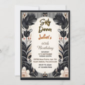 Mannen Mannelijke volwassen diner elegant 60e verj Kaart (Voorkant)