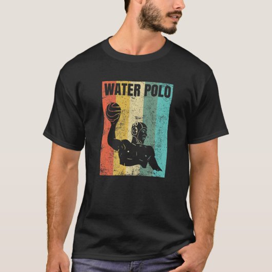 Mannen mannelijke waterpoospeler  kogellak t-shirt (Voorkant)