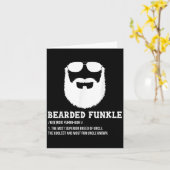 Mannen Mannen baarde oom papa baarde Funkle Funny  Kaart (Gele Bloem)
