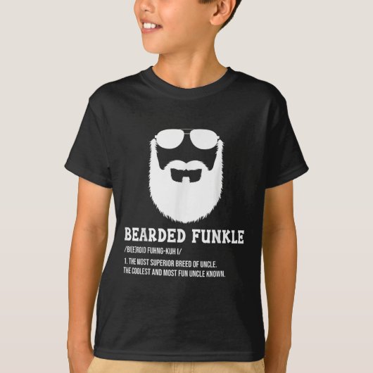 Mannen Mannen baarde oom papa baarde Funkle Funny T-shirt (Voorkant)