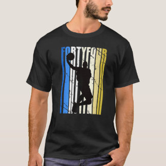 Mannen Mannen Basketball 44e verjaardag voor sport T-shirt