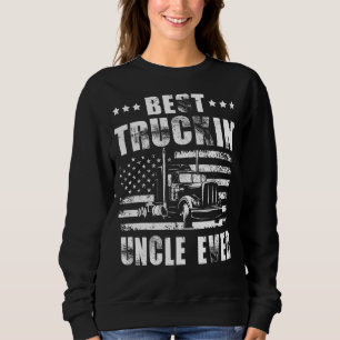 Mannen Mannen Best Truckin Oom Ever American Flag  Trui