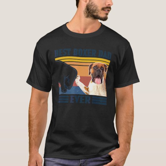 Mannen Mannen Beste Boxer Pap Oog Vaderdag T-shirt (Voorkant)