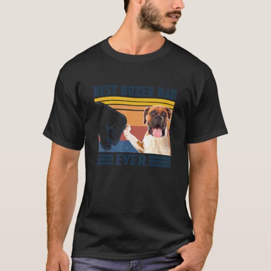 Mannen Mannen Beste Boxer Pap Oog Vaderdag T-shirt (Voorkant)