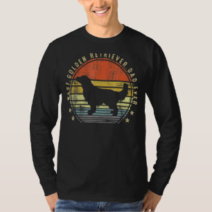 Mannen Mannen Beste Golden Retriever Papa Ever Pap T-shirt