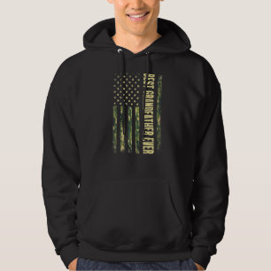Mannen Mannen Beste grootvader ooit USA Flag Camou Hoodie