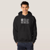 Mannen Mannen beste papa ooit Amerikaanse vlag USA Hoodie (Voorkant volledig)