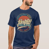 Mannen Mannen Beste Pappy Ooit  Retro Papa T-shirt (Voorkant)