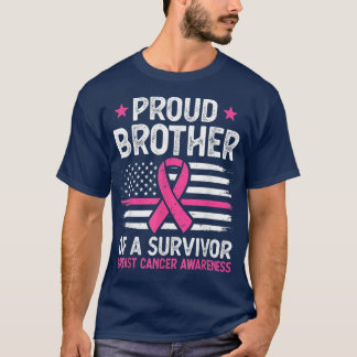 Mannen Mannen braambroeder van overlevende borstka T-shirt