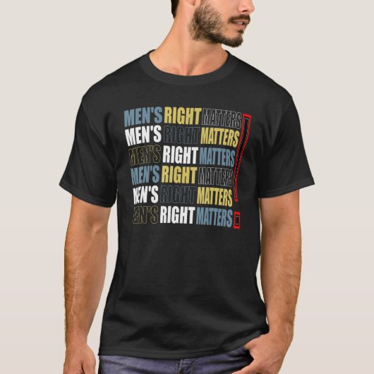 Mannen Mannen citeren man Gelijkheid T-shirt (Voorkant)