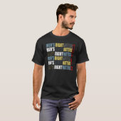 Mannen Mannen citeren man Gelijkheid T-shirt (Voorkant volledig)