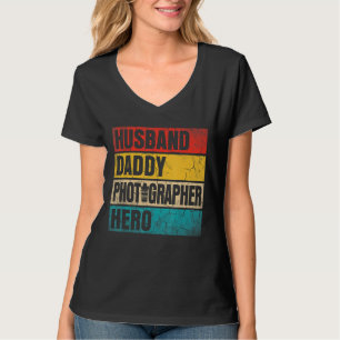 Mannen Mannen echtgenoot papa Fotograaf Hero Fathe T-shirt