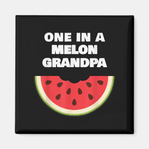 Mannen Mannen Een In Een Meloen Opa Leuke Watermel Magneet