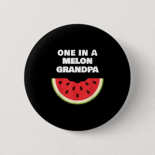 Mannen Mannen Een In Een Meloen Opa Leuke Watermel Ronde Button 5,7 Cm