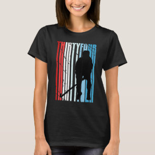 Mannen Mannen Field Hockey 34th Birthday Player Mo T-shirt