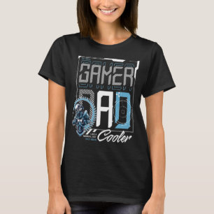 Mannen Mannen gamer vader als een normaal pap vide T-shirt