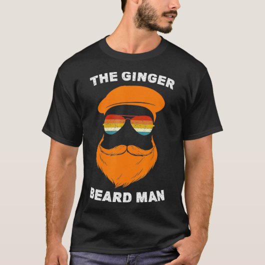 Mannen Mannen Ginger Beard Man Funny Redhead Irish T-shirt (Voorkant)