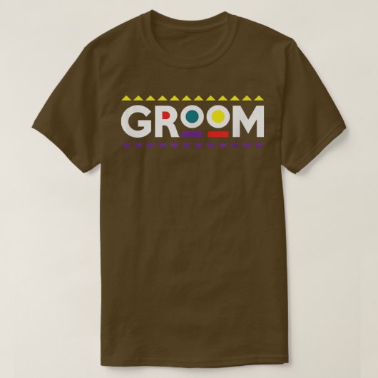Mannen Mannen GroomWedding Party T-shirt (Design voorkant)