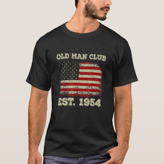 Mannen Mannen Man Club, opgericht in 1954 T-shirt (Voorkant)