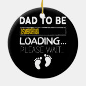 Mannen Mannen met beste verwachtingen voor papa en Keramisch Ornament (Achterkant)