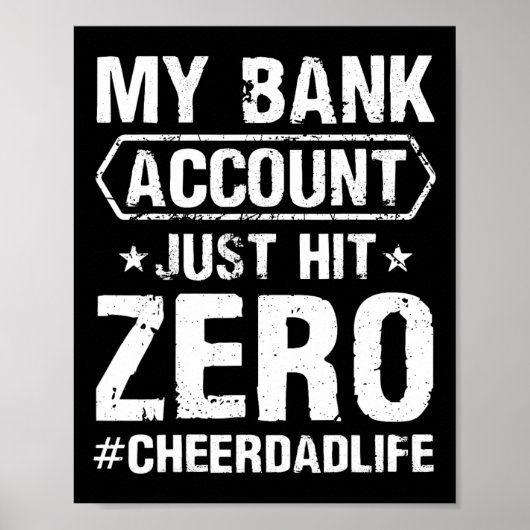Mannen Mannen Mijn NK-account heeft zojuist Zero C Poster (Voorkant)
