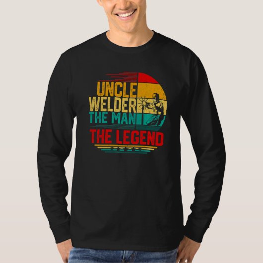 Mannen Mannen  oom Welder Man Legende T-shirt (Voorkant)