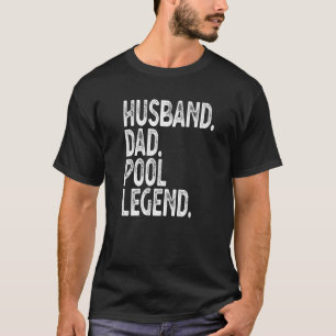 Mannen Mannen poolspeler Billiards Husband Pap Poo T-shirt