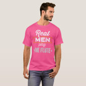 Mannen Mannen spelen fluit T-shirt (Voorkant volledig)