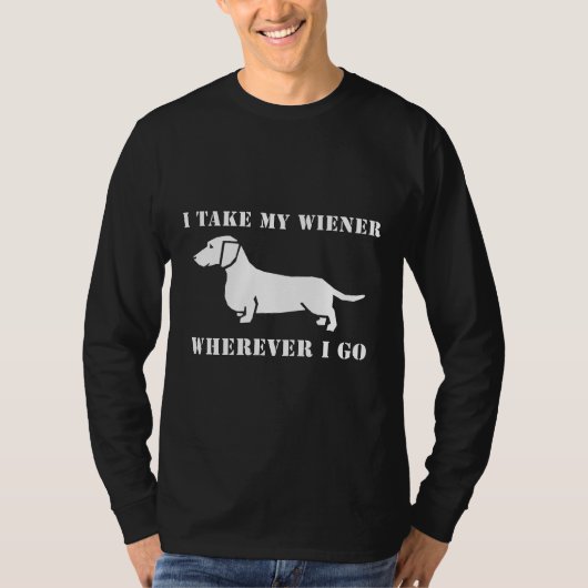 Mannen Mannen Teckel Shirt Funny Wiener Doxie Gift (Voorkant)