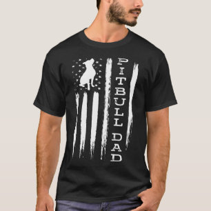 Mannen Mannen Trots Pitbull Papa -Amerika Bully Do T-shirt