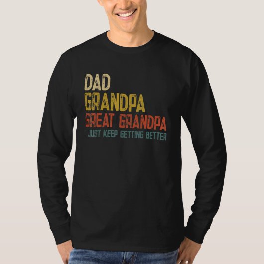 Mannen Mannen vaderdag van opa T-shirt (Voorkant)
